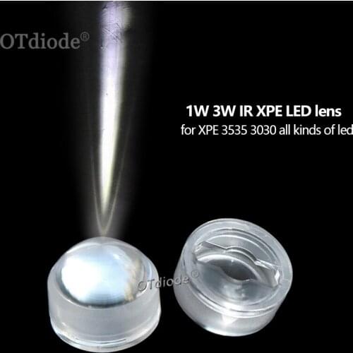 10PCS LED Lens 3 Degree focus for 1W3W5W XPE2XPG2 XML5050 XHP50/70 3030 3535 7070 Optical Epileds Semileds Spot flashlight DIY