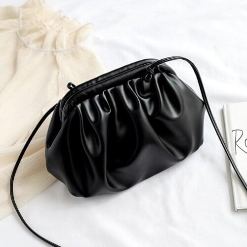Fashion pleated womens shoulder bag shopper Messenger bag lady handbag quality female party discount bags for women 2019 girl