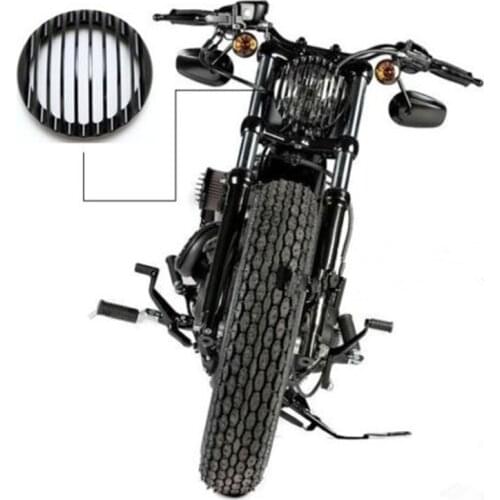 Motorcycle 5.75" 5 3/4" Led Headlights Grill Cover CNC For Harley Sportster XL 883 1200 2004-2013 2014 Custom XL1200C 1200 Iron