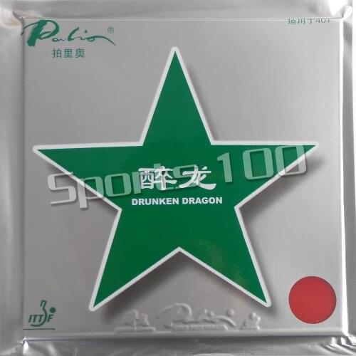 Palio Drunken Dragon 40+ (Tacky) Pimples In Table Tennis PingPong Rubber(rubber With GL Large Pores Sponge) H39-41 2.2mm