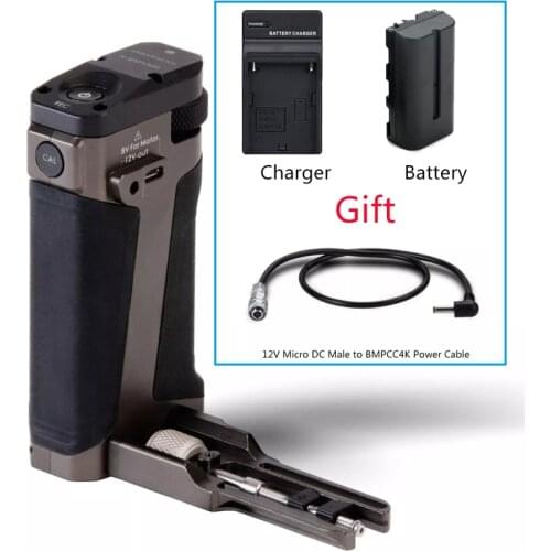 Tilta Side Focus Handle with 8V Micro-USB power output and 12V DC output for BMPCC 4k Camera Cage for F550 F570 Battery