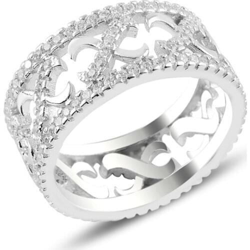 Silver 925 Sterling Zircon Stone Ring