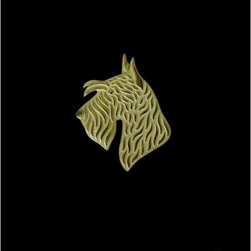 Scottish Terrier dog brooches and pins plated silver and gold brooches fashion jewelry