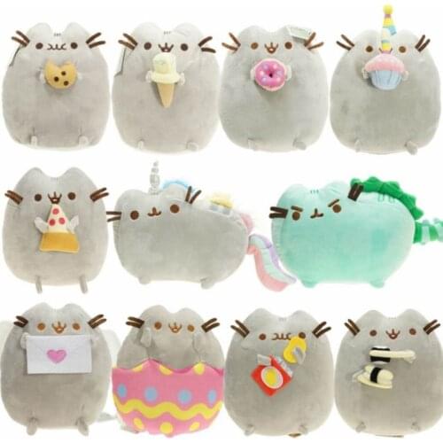 Cute Cat Plush Toys Donuts Cat Kawaii Cookie Icecream Rainbow Cake Style Plush Soft Stuffed Animals Toys for Children Kids Gift