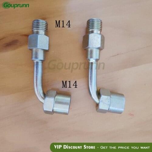 Oil tube conversion joint common rail injector connect joint to the common rail tube, bent oil tube pipe