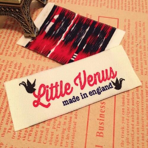 Specializing in the production of clothing label cloth standard custom suit woven label free customized