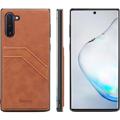 For Samsung Galaxy Note 10 case Note10 slim soft TPU cover vintage style protector with card slots