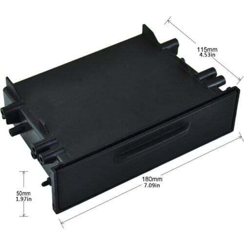 Universal Car Auto Single Din Radio Pocket Kit Installation Set Up Dash 1 Storage Box Car For Toyota