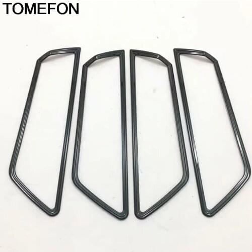 TOMEFON For Skoda Karoq 2017 2018 2019 Inner Door Hnadle Bowl Decoration Frame Cover Trim Interior Accessories Stainless Steel