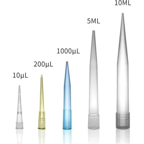 Selection of multiple specifications Plastic Pipette Tips For Microbiological Test Pipettor Tips/ Disposable Pipette Tip