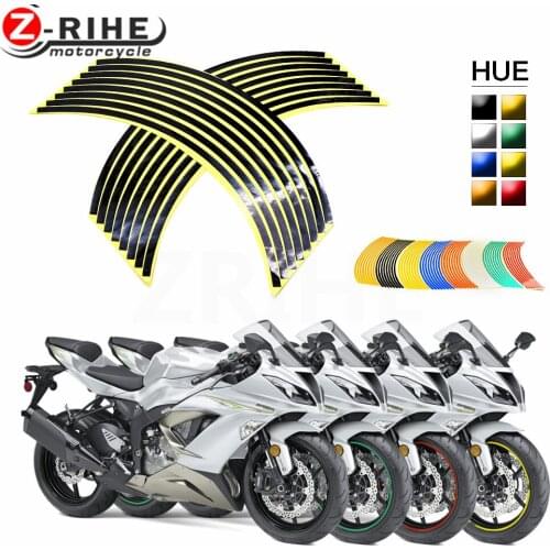 High Quality Reflective Motocross Bike Motorcycle Sticker 17' 18' Motorcycle Auto Wheel Rim Motorbike Moto Stickers Car Styling