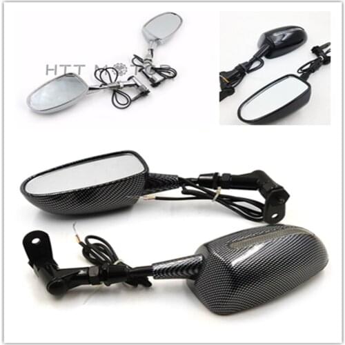 Aftermarket free shipping motorcycle parts Mini back view Mirrors For Honda Cbr 600Rr Kawasaki Ninja 636 Zx6R Black carbon fiber