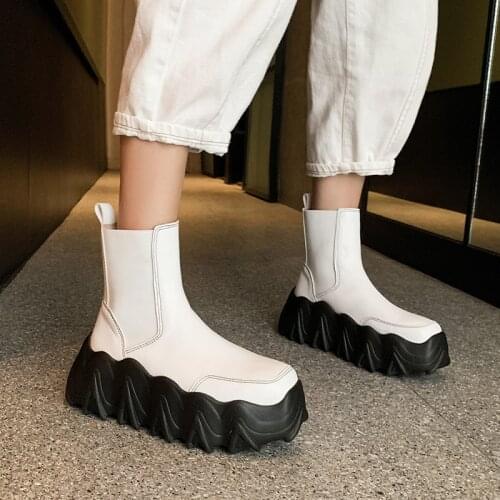 2020 Winter Womens Running Shoes Ankle Boot High Quality Shoes With Genuine Leather Elastic Boots Women Sports Shoes