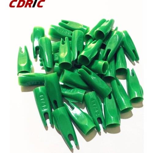 50PCS/lot Arrow Nocks 11/32 For OD 8mm Wooden shaft Wooden Arrows Archery