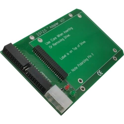 Laptop 44pin 2.5" IDE to 40pin PC 3.5" IDE Adapter Adaptor PCBA for Hard Disk Drive