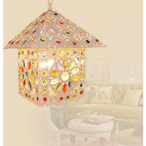 Bohemia Retro Metal Pendant Lamp Fixture colorful Lighting