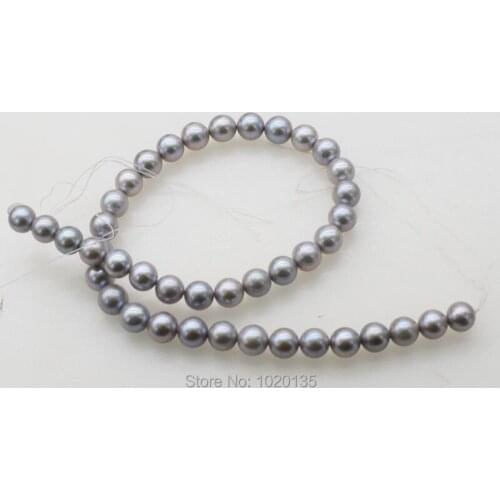 AAA loose beads freshwater pearl gray near round 10-11mm nature 15" for making jewelry necklace FPPJ wholesale