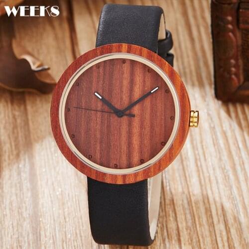 Men Women Wood Watch Simple Couple Lovers Ladies Watches Nature Bamboo Wooden Wristwatch for Male Female Clock relogio masculino