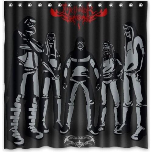 180X180CM free shipping Dethklok Background shower curtain polyester bath curtain creative curtains