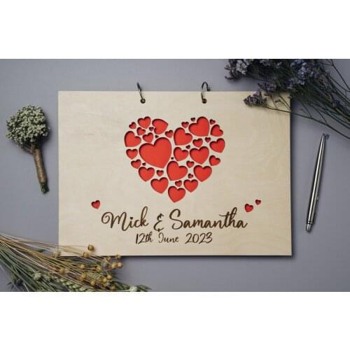 Wooden Guestbook,Modern Guest Book,Personalized Wooden Wedding Guest Book,Wedding Guest Book,Personalized Guest Book,Unique Gift