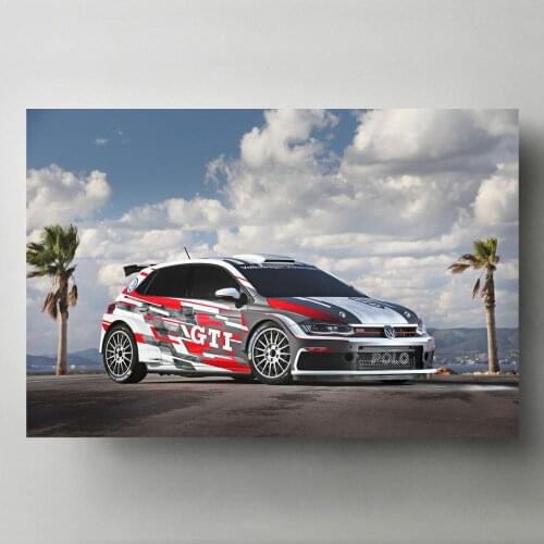 Canvas Paintings Modern Wall Art Picture Polos GTI R5 Racing Car Sport Vehicle Posters and Prints for Home Living Room Decor