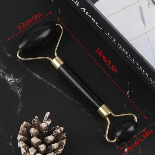 Beauty Jade Stone Face Eye Neck Care Roller Massager Facial Relax Slimming Tool