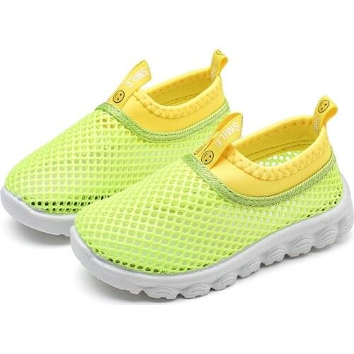 Kids Shoes Girls Boys Sneakers Childrens Summer Shoes Air Mesh Net Fabric Breathable Candy Color Hot Sale Sport Shoes For Boy