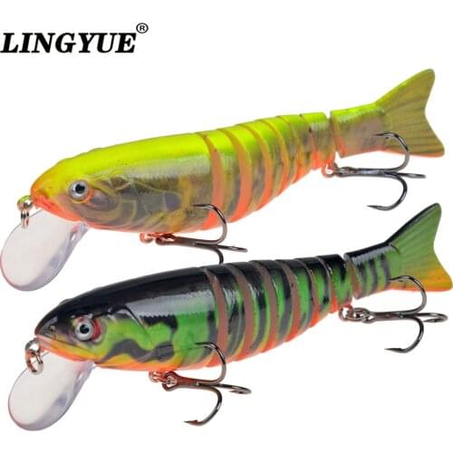 Multi Jointed Hard Bait Wobblers 8 Sections Swimbait 10.5cm/17g Lure Artificial Crankbait Sinking Pesca for Bass Trout Fishing