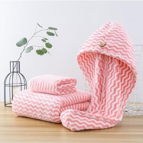 Towel Set,1 Bath Towels,1 Washcloths,1 Hair Dry Towels Highly Absorbent Soft Home Bathroom Towels In Stock (Pack of 3pcs)