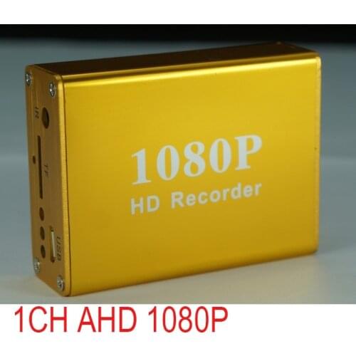 Newest 1ch 1080P CCTV DVR works with 2.0MP AHD TVI Cameras 1 channel 1080P SD card video recorder support max 128GB sd card
