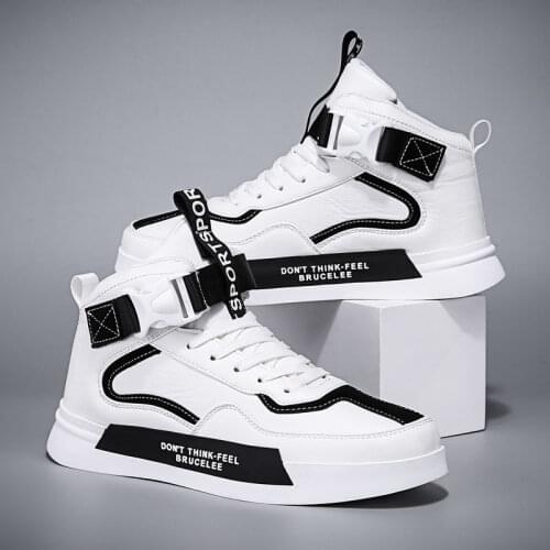 New Fashion Mens Skateboarding Shoes High Top Leisure Sneakers Breathable Street Sport Shoes Male Walking Shoes Chaussure Homme