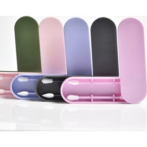 4/2Pcs Reusable Cotton Swabs Ear Cleaning Silicone Buds Double-headed Makeup Swabs Sticks Soft Flexible Makeup Tools