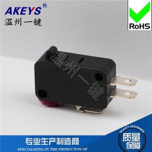 2 Pcs MS-018 mouse switch micro-motion open normally open travel limit button large micro-motion two-legged no pressure handle