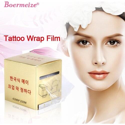Tattoo Wrap Film 3Pcs 42MM*200M Preservative Film Cover Eyebrow Permanent Makeup Lip Liner Microblading Supplies Accessories