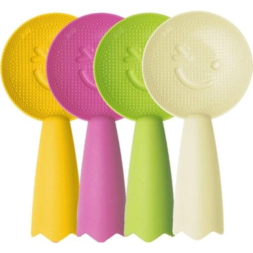 Lovely Kitchen Ladle Non Stick Rice Paddle Meal Spoon Wheat Straw PP Household Plastic Non-Stick Rice Spoon