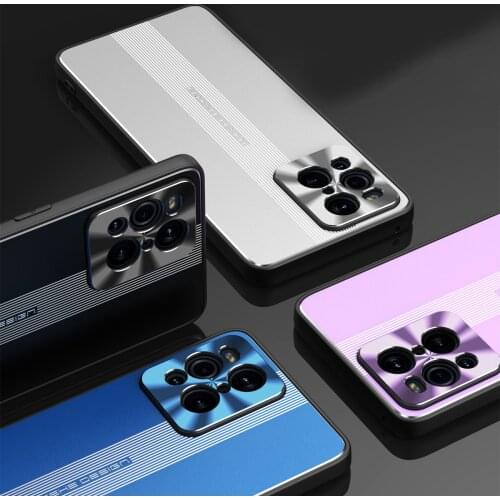 With Camera Protection For OPPO Find X3 Pro Case Metal Back Cover Shockproof Phone Cases Silicone Luxury Car Holder Coque Funda