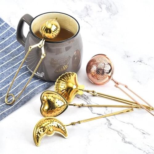 Stainless Steel Tea Infuser Mesh Tea Strainer Long Handle Strong Construction Food Grade Materials Home Infuser Drip for Office
