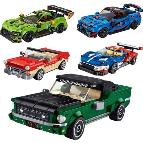 Speed Champions 2020 Racer Car City Moc Bricks Great Vehicle Sets Building Creator DIY Kids Toy Sport Classic Supercar Technical