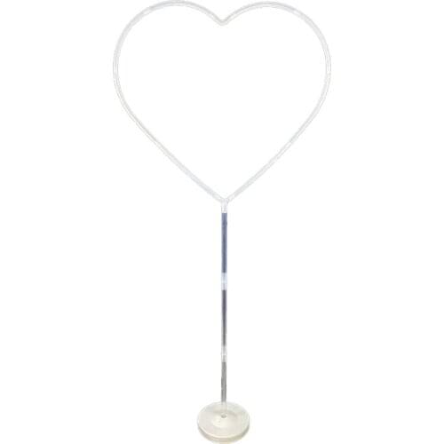 Balloon Column Arch Kit Decoration 5ft White Love Shape Balloon Stand Holder For Birthday Party Wedding Wedding Decoration