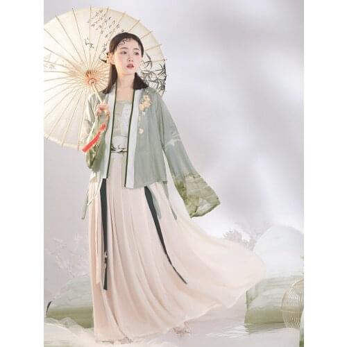 Chinese Traditional Costume Ancient Hanfu Clothing Daily Wear Princess Dress For Dance Cosrume