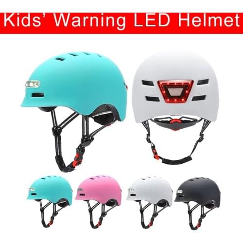 Bicycle Helmet Headlight Warning Riding Safety Protective Helmet Outdoor Camping Hiking Cycling Flash Light Helmet Drop Shipping