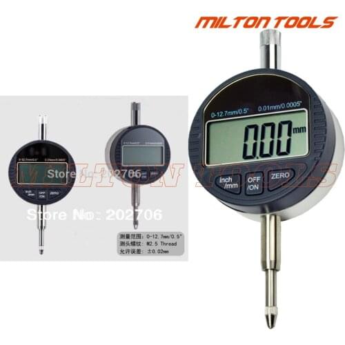 High quality! 0-12.7mm/0.5" x0.01mm digital indicator digital dial indicator