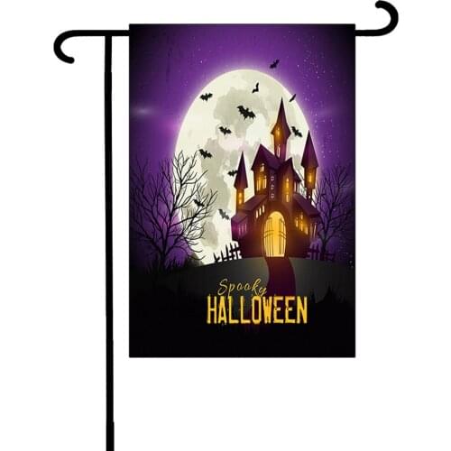 Funny Halloween Double-sided 3D printed Flag house flag&garden flag Halloween party Flags Hanging House Decoration style-7