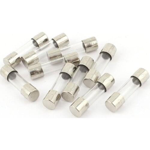 10 pcs 250 V 250 mA 0.25 A fast action fuse 5 x 20 mm glass tube