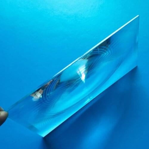2pcs 183x110mm Optical PMMA Plastic Solar Fresnel Lens Focal Length 185 Projector Plane Magnifier Solar Energy Concentrator Lens