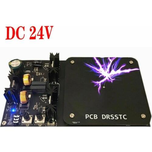 24V Low Voltage Flat Music Tesla Coil Finished PCB DRSSTC Lightning Generator Scientific Experiment