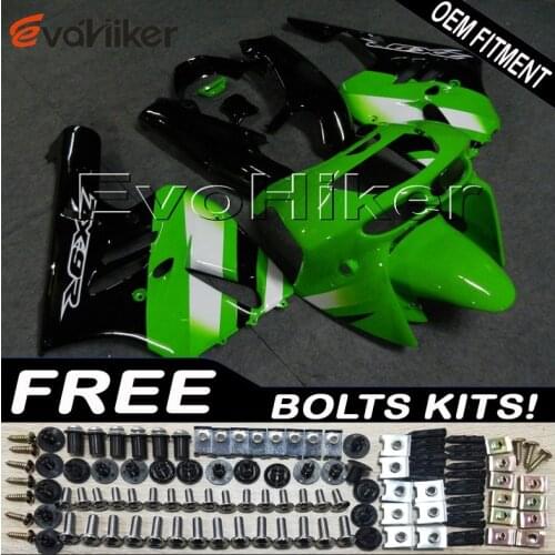 ABS Plastic Bodywork Set for ZX9R 1994 1995 1996 1997 green ZX 9R 94 95 96 97 ABS Plastic Bodywork Set