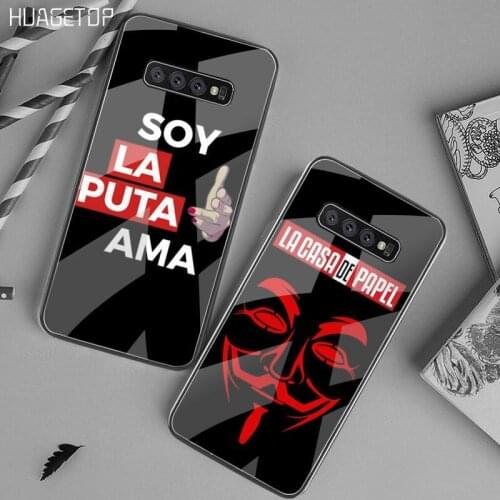 Money Heist House Paper La Casa de papel Phone Case Tempered Glass For Samsung S20 Plus S7 S8 S9 S10 Plus Note 8 9 10 Plus