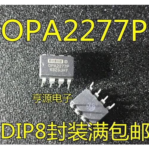 10 pçs/lote Brand new original opa2277 opa2277p in line dip 8 high precision instrument operational amplifier chip