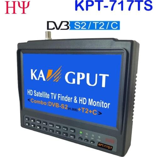 KPT-717ST DVB-S2 DVB-T/T2 DVB-C Combo Better Satlink 6980 Digital Satellite Meter Finder h.265 satlink ws-6933 SATLINK ST-5150